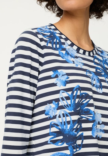 Olsen Ink Blue Striped T-Shirt