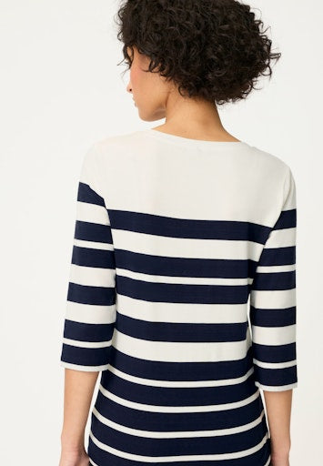 Olsen Ink Blue Bold Stripe T-Shirt
