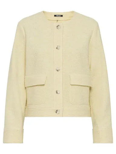Olsen wool mix round neck jacket