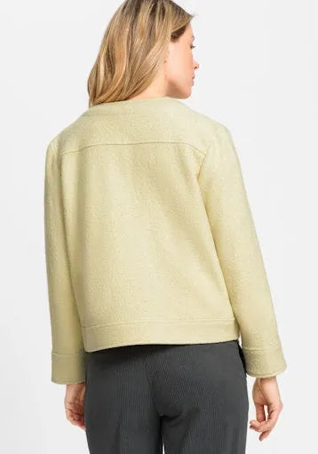Olsen wool mix round neck jacket