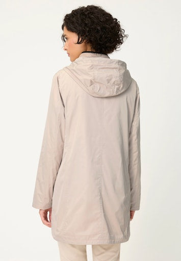 Olsen Beige 2-in-1 Outdoor Jacket with Detachable Gilet, Hood & Zipped Pockets 15101446