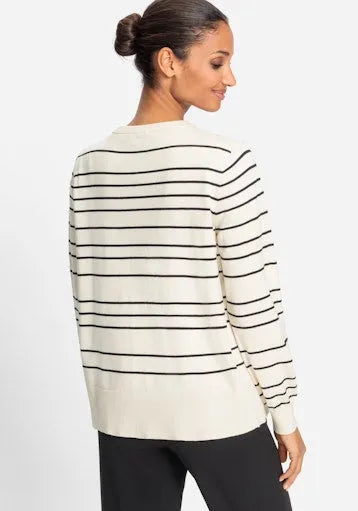 Olsen fine stripe cardigan 11004533