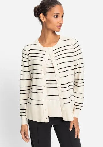 Olsen fine stripe cardigan 11004533