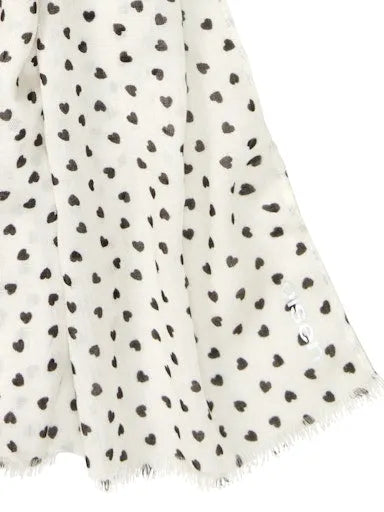 Olsen tiny heart print scarf 18001951