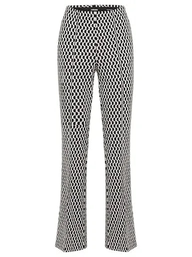 Olsen graphic print bootcut trousers 14002262