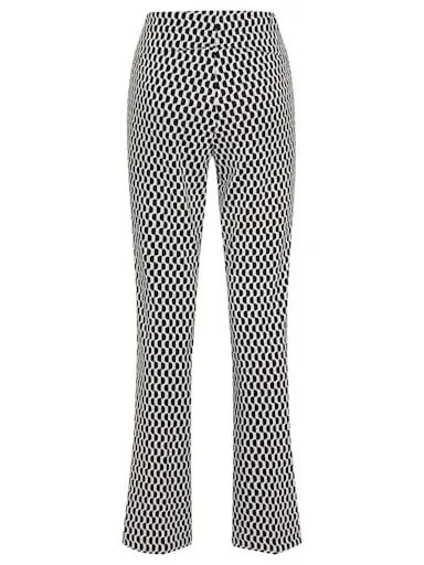 Olsen graphic print bootcut trousers 14002262