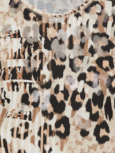 Olsen Animal Print Long Sleeve T-Shirt 11105231