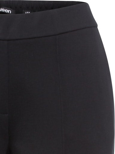 Olsen Lisa Black Straight-Leg Crop Trousers 14002105