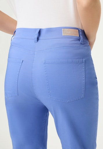Olsen Blue Mona Slim-Leg Cropped Jeans in Stretch Cotton