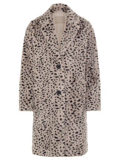 Olsen animal print faux fur coat 15101438