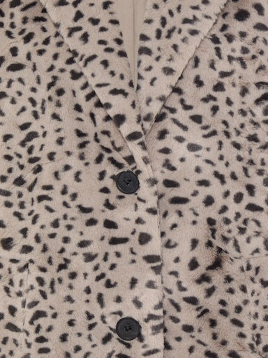 Olsen animal print faux fur coat 15101438