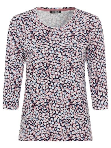 Olsen 3/4 sleeve dot print top 11100589