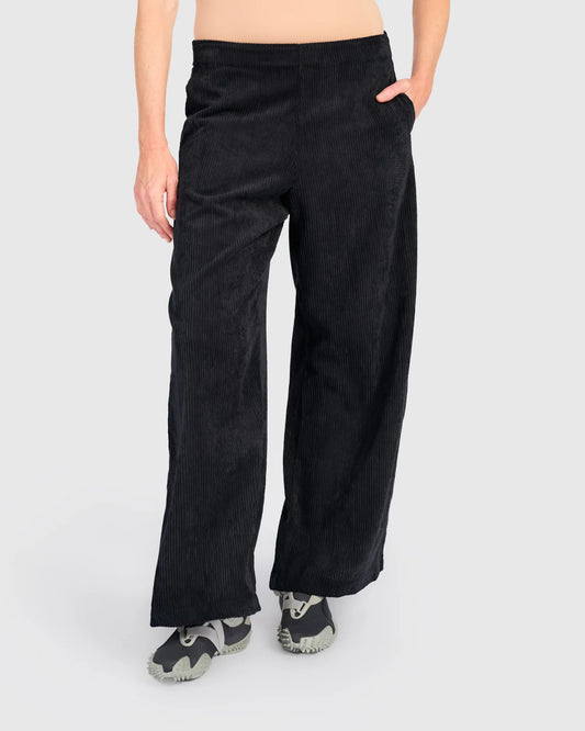 Alembika Black Cord Easy Lantern Trousers