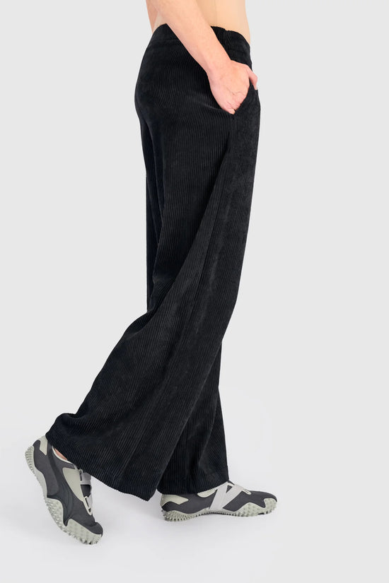 Alembika Black Cord Easy Lantern Trousers