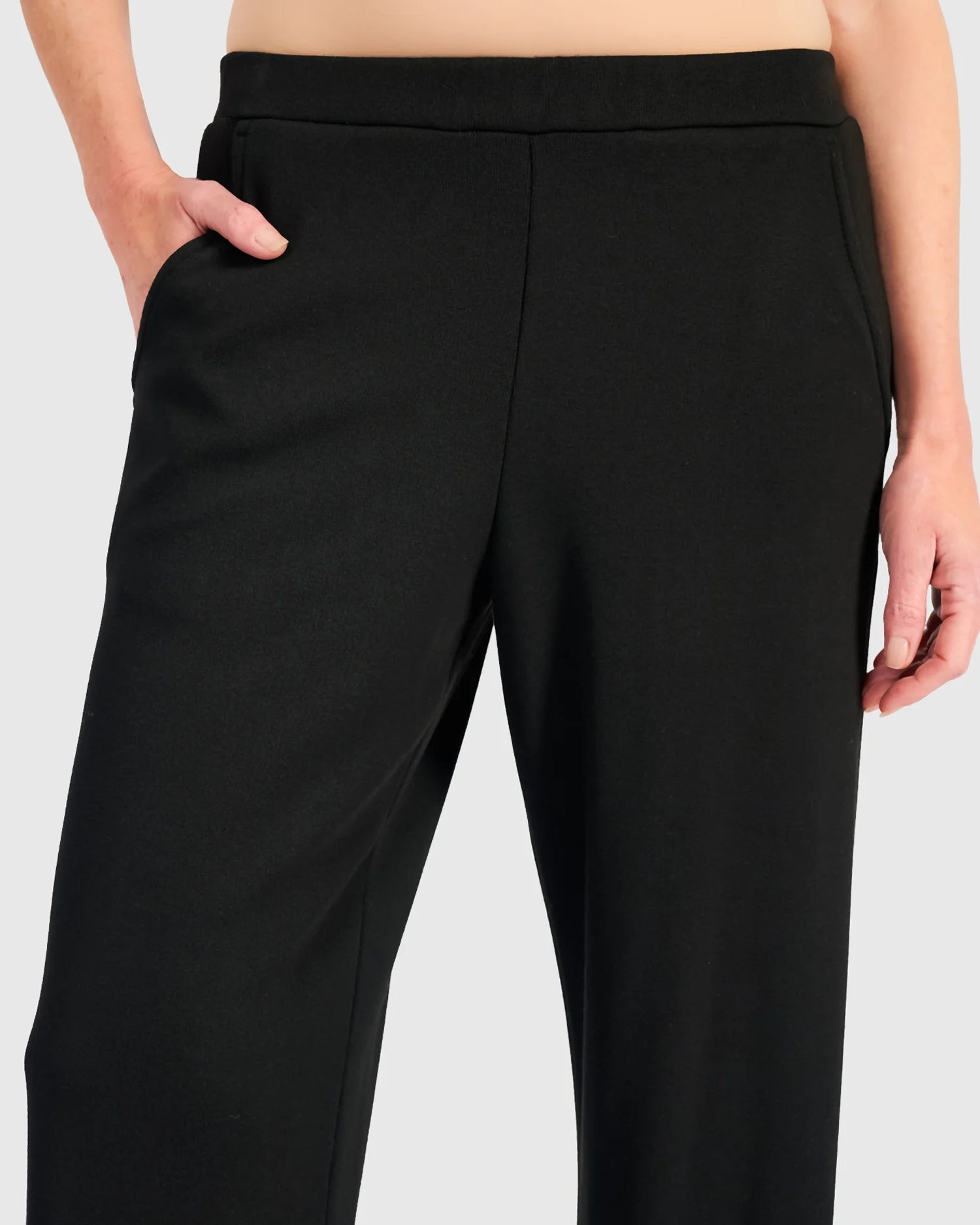 Alembika Black Smoothing Straight Trousers