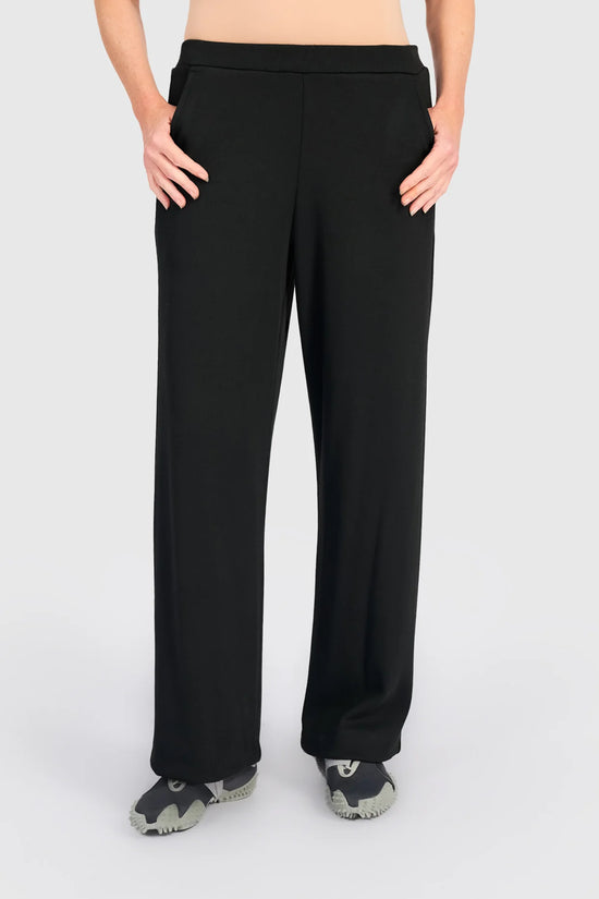 Alembika Black Smoothing Straight Trousers