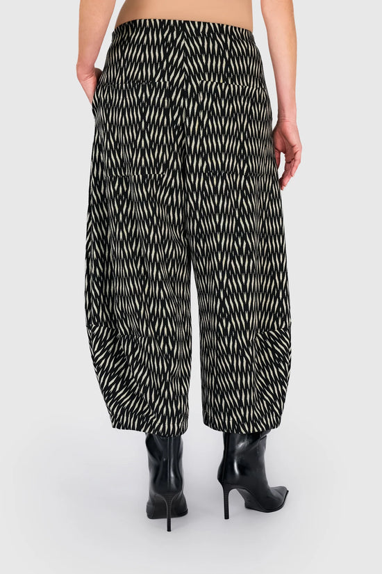 Alembika Black/White Zebra Vector Lantern Trousers