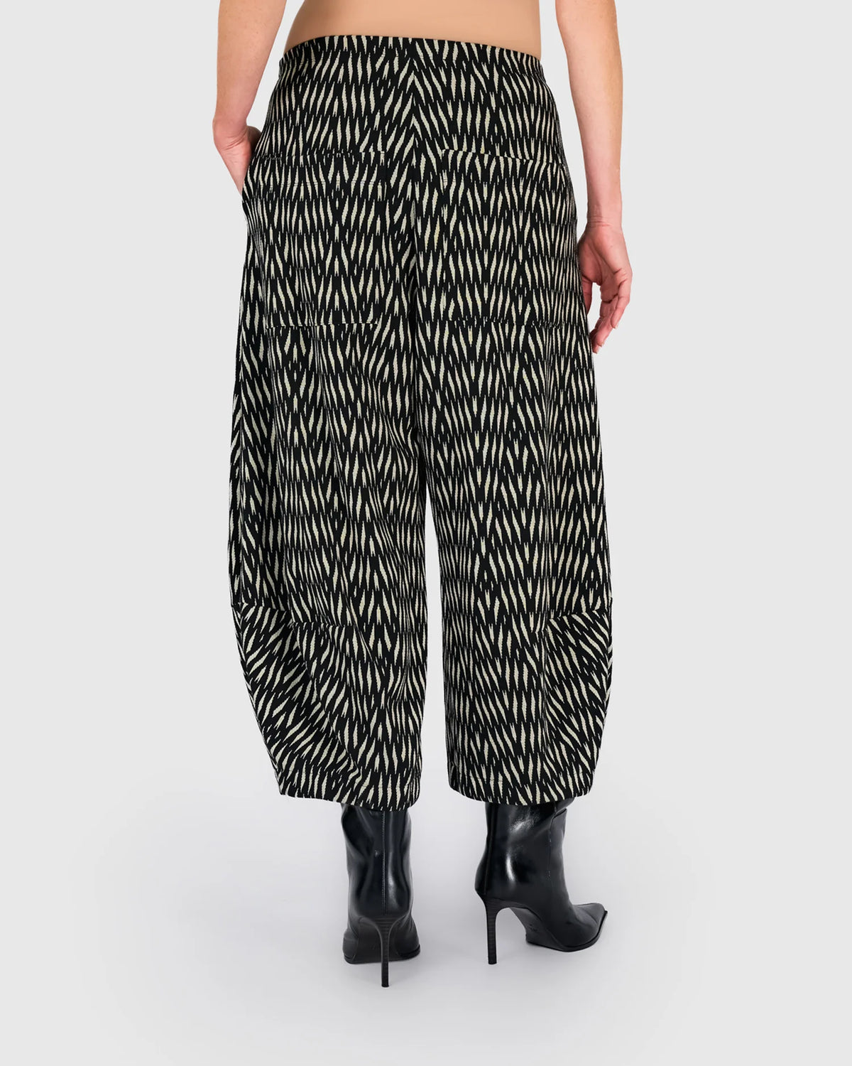 Alembika Black/White Zebra Vector Lantern Trousers