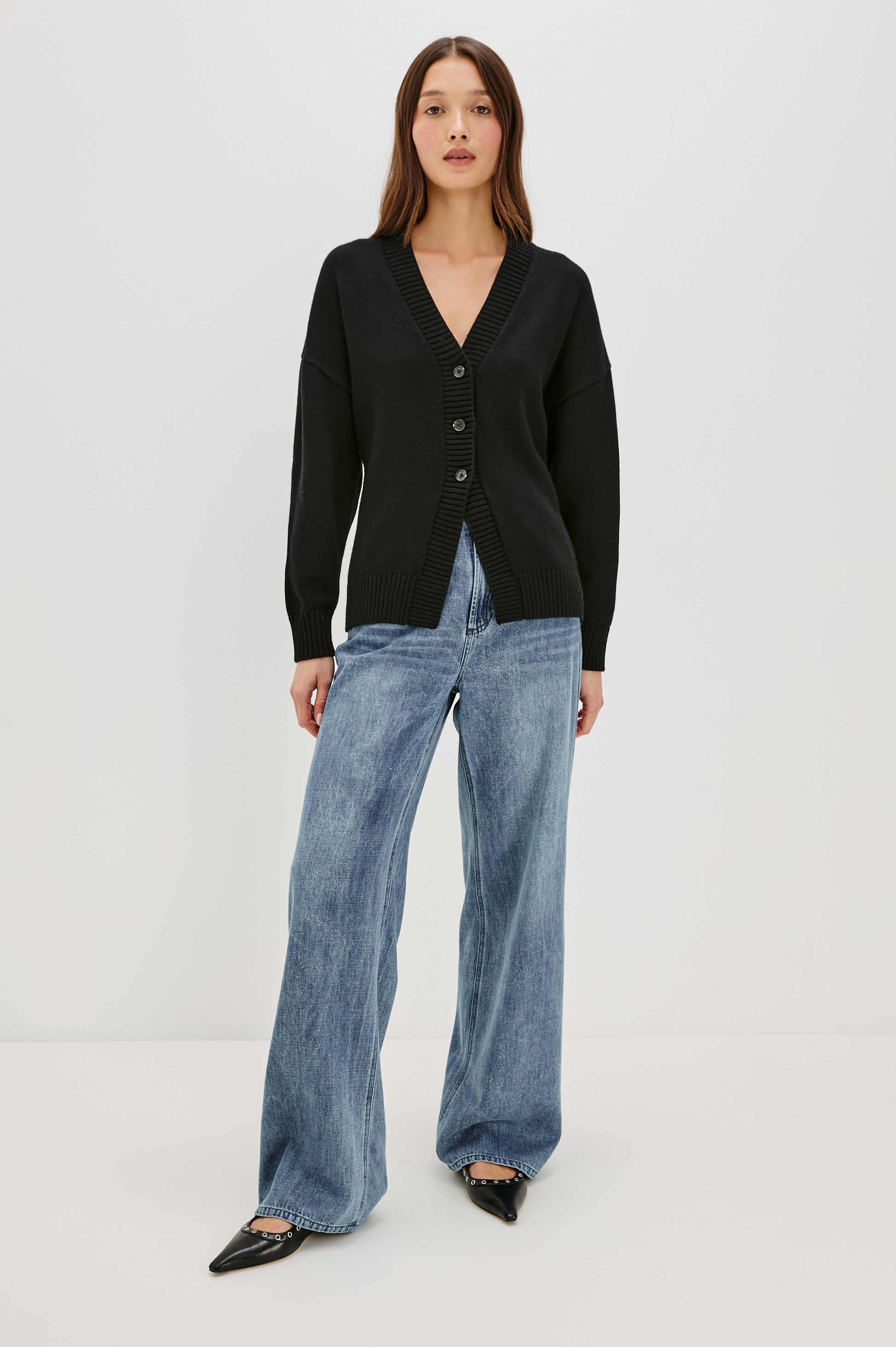 Rails v neck cardigan Philippa