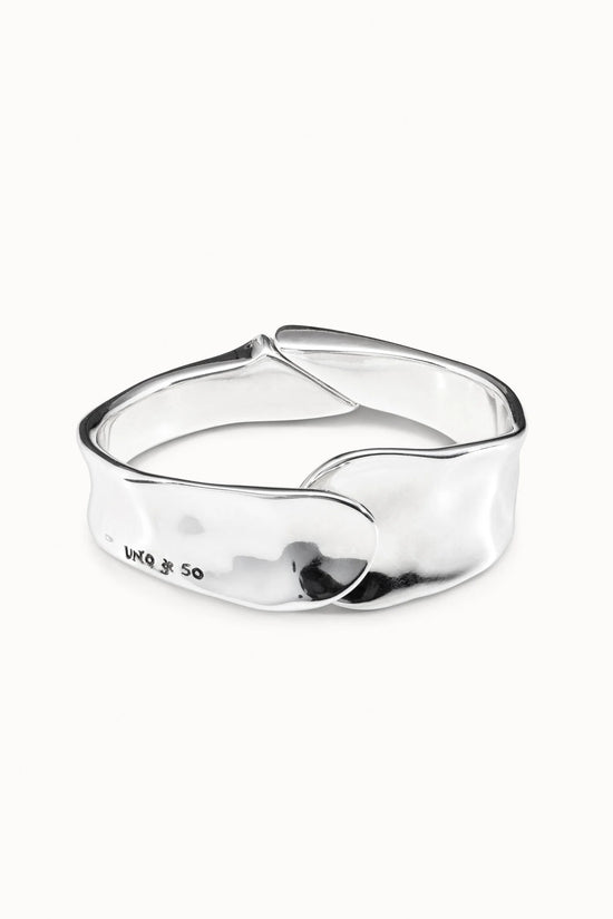 Uno de 50 Silver Waves Shaped Bracelet PUL1806