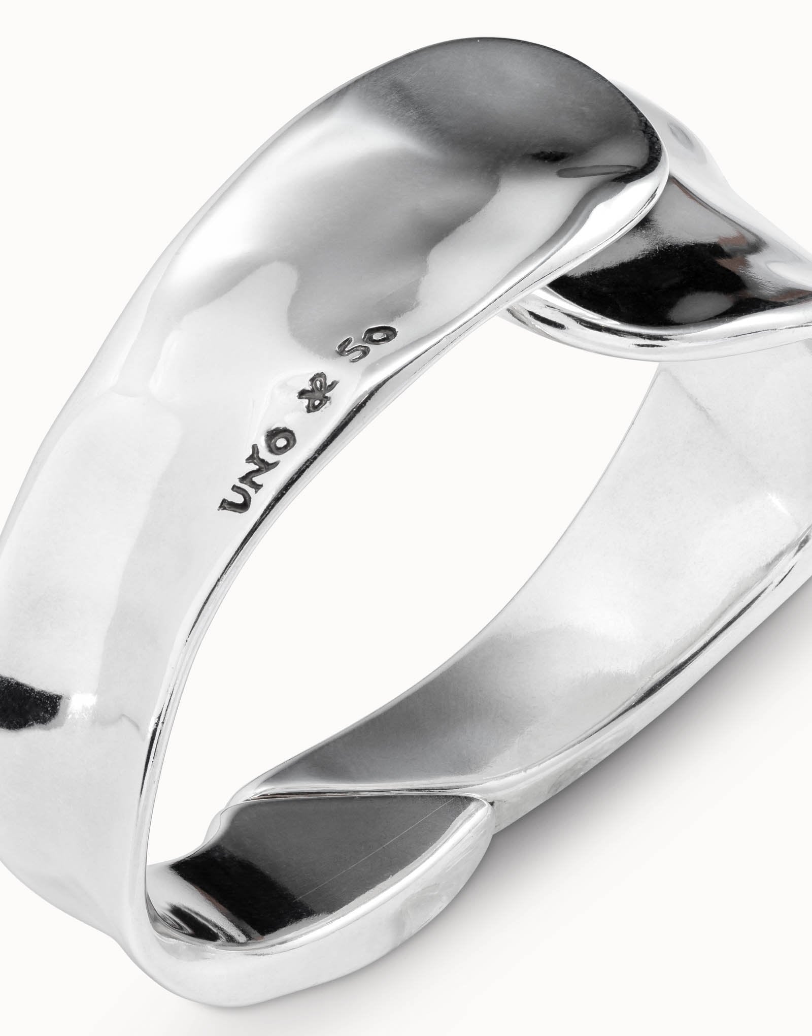 Uno de 50 Silver Waves Shaped Bracelet PUL1806