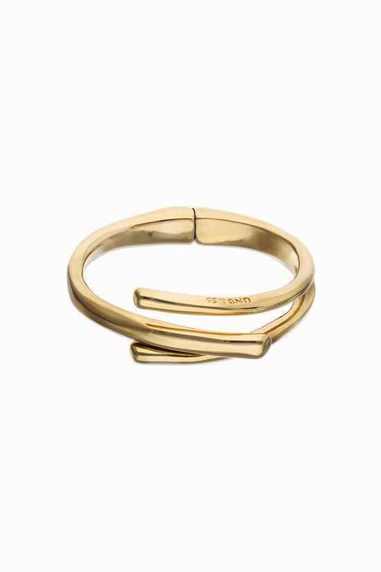 Uno de 50 Bangle Bracelet with Three Intertwined Organic Shapes