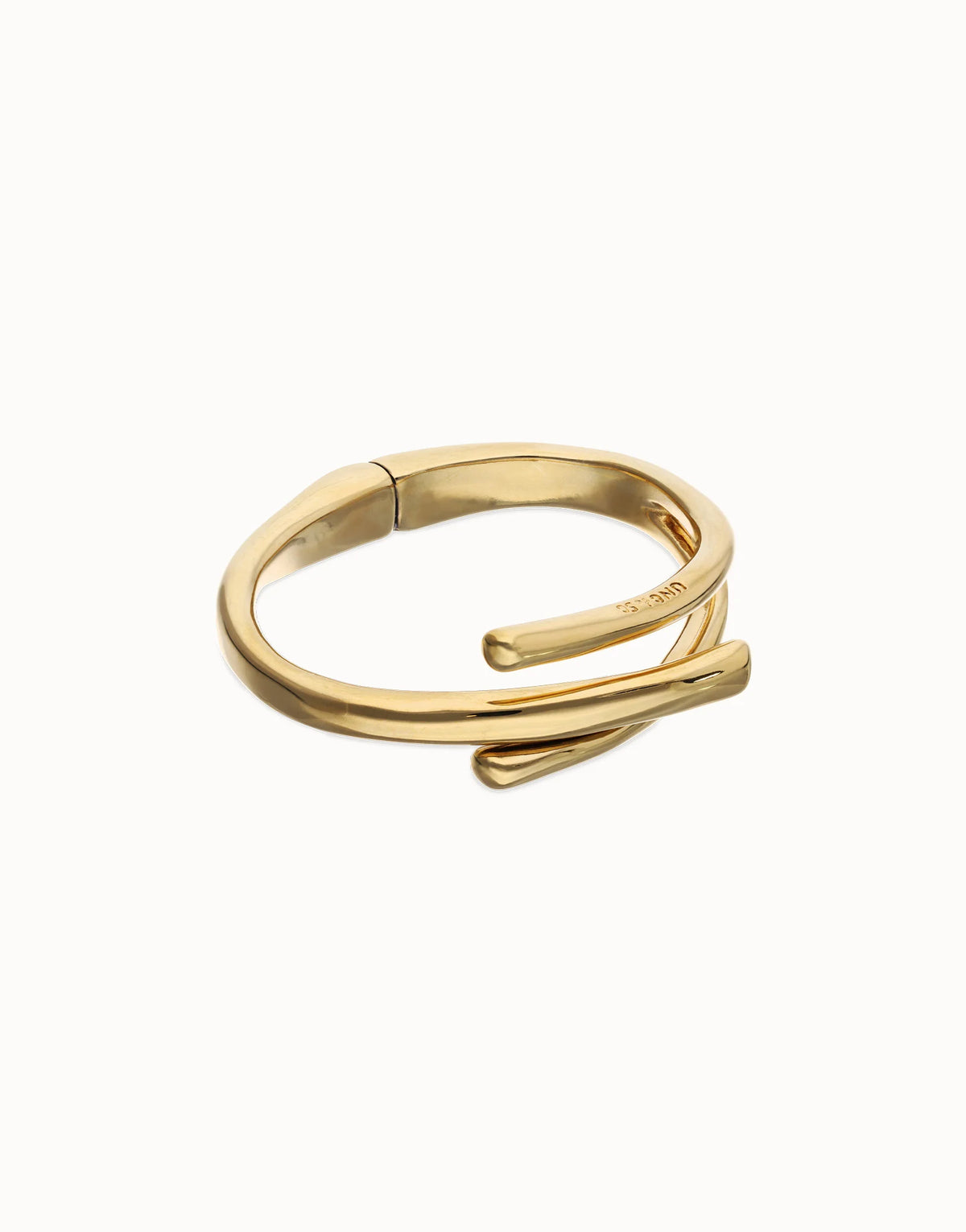 Uno de 50 Bangle Bracelet with Three Intertwined Organic Shapes