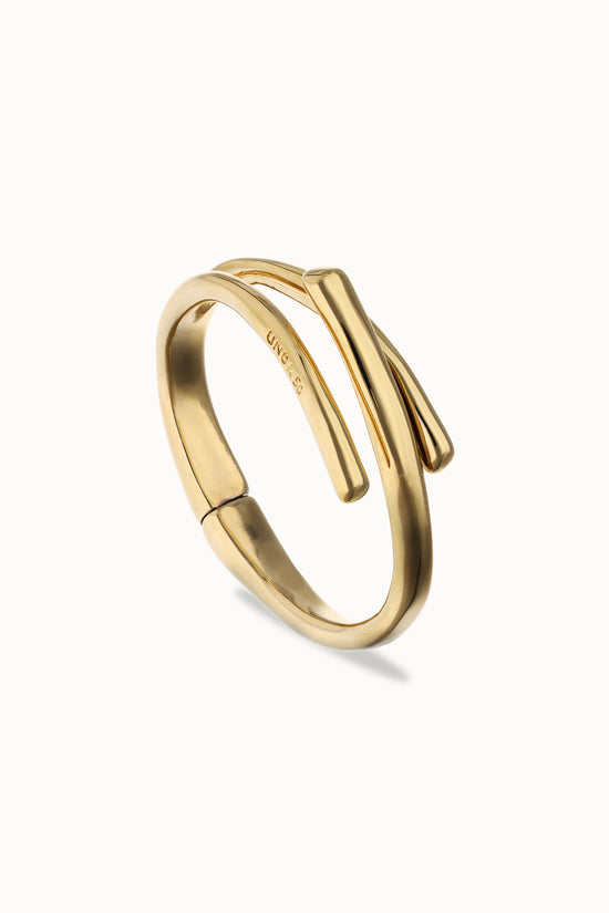 Uno de 50 Bangle Bracelet with Three Intertwined Organic Shapes