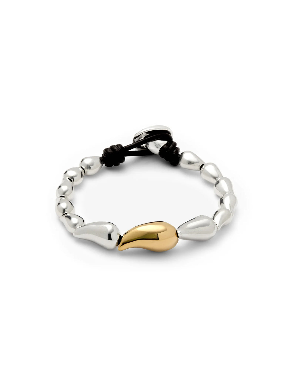 Uno de 50 Silver Bracelet with Linked Drops