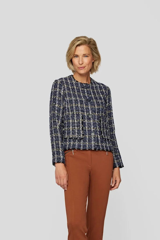 Rabe round neck tweedy jacket 53