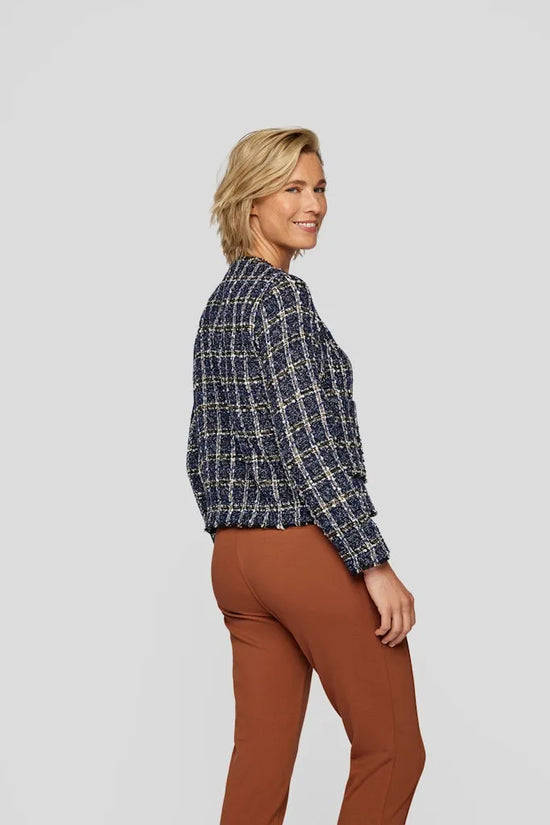 Rabe round neck tweedy jacket 53