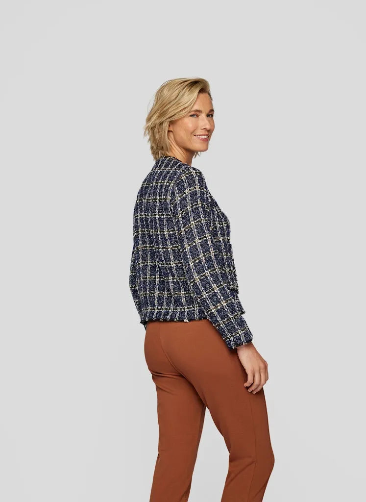 Rabe round neck tweedy jacket 53
