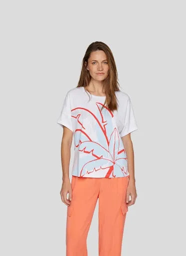 Rabe palm print and rhinestones t-shirt 54 224302
