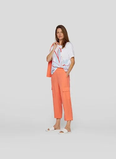 Rabe palm print and rhinestones t-shirt 54 224302