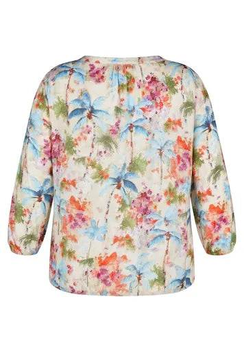 Rabe open round neck top 54 124100