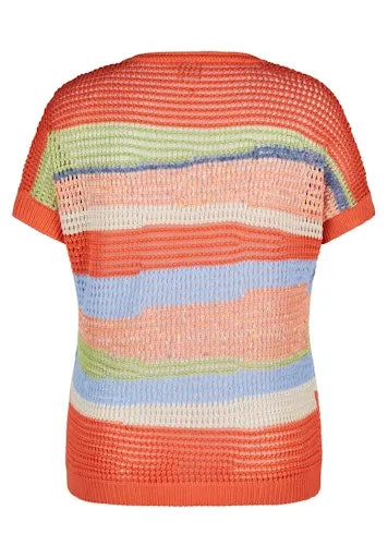 Rabe short sleeve stripe sweater 54 224602