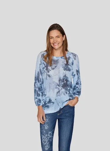Rabe mesh knit sweater 54 213600