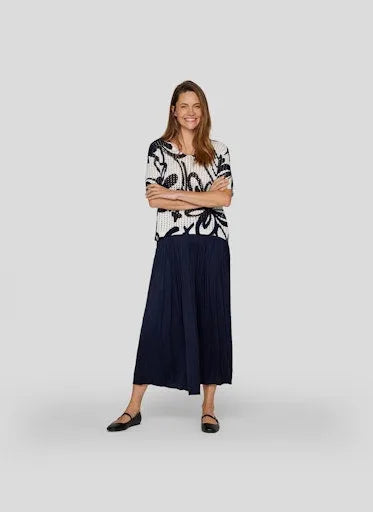 Rabe crinkle maxi skirt