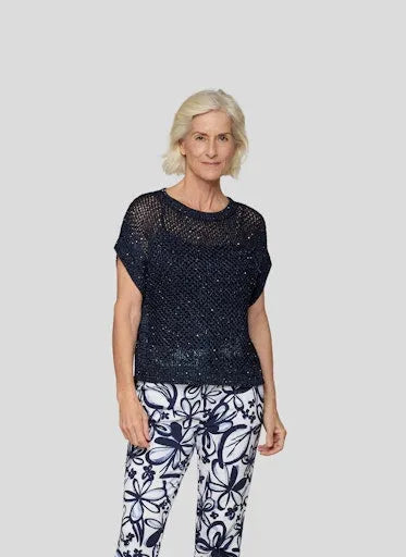 Rabe loose knit sequin sweater 54 223604