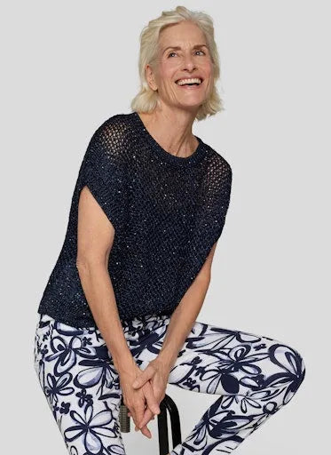 Rabe loose knit sequin sweater 54 223604