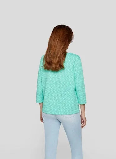 Rabe 3/4 sleeve drawstring top 54 111354