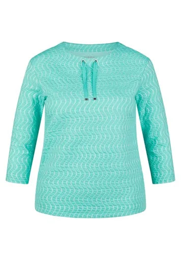 Rabe 3/4 sleeve drawstring top 54 111354