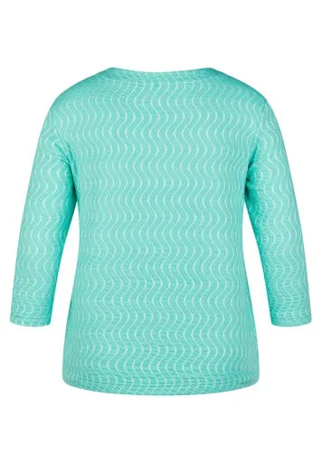 Rabe 3/4 sleeve drawstring top 54 111354