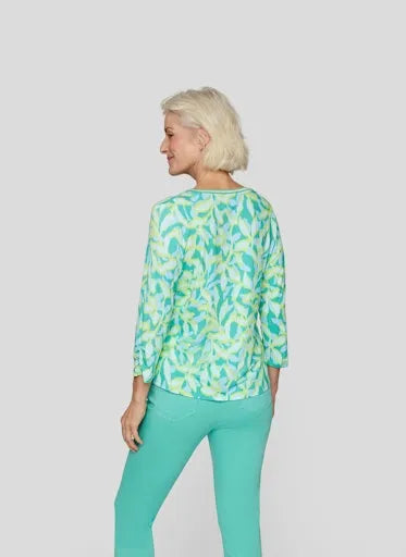 Rabe 3/4 sleeve print top 54 211350
