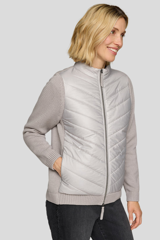 Rabe knit sleeve padded jacket 55-121526