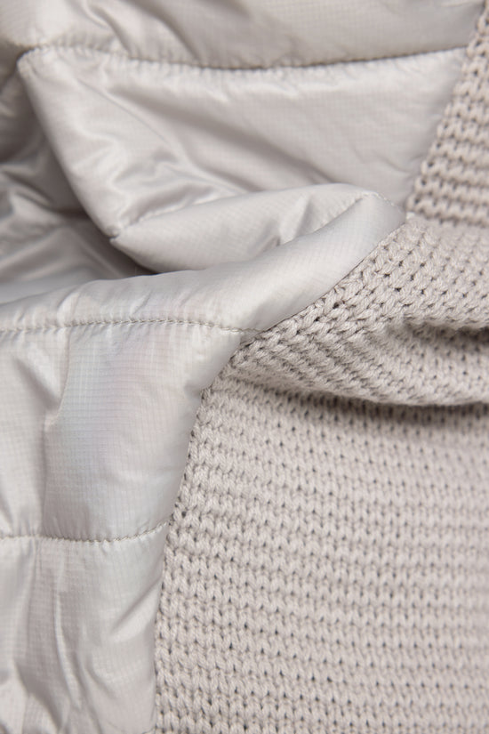 Rabe knit sleeve padded jacket 55-121526