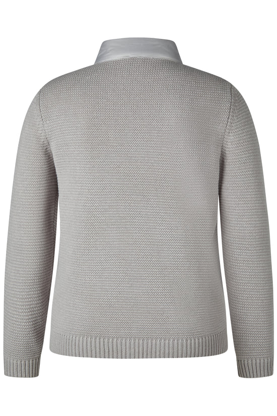 Rabe knit sleeve padded jacket 55-121526