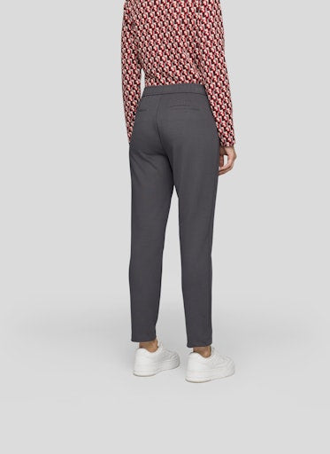 Rabe Granite Straight Leg Trousers with Elasticated Waist & Zip Pockets 55-124454