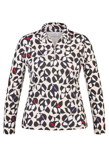 Rabe 1/4 zip polo top 55-113359