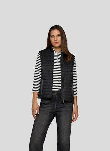 Rabe black zip gilet 55-213870